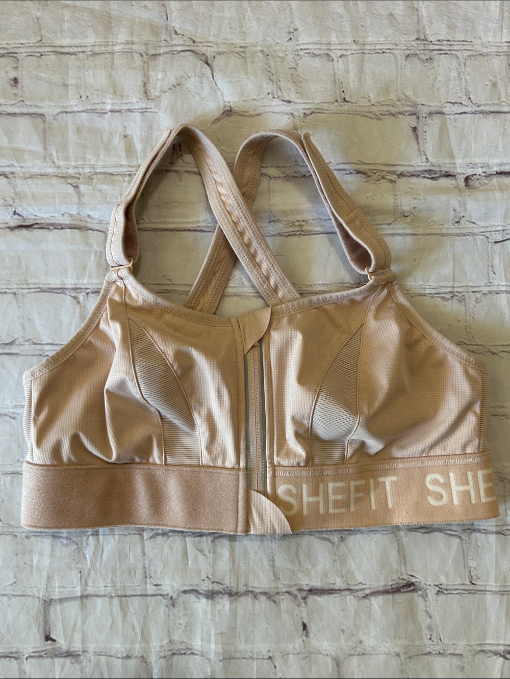 Shefit Fully Adjustable High Impact Ultimate Sports Bra Nude Size Medium NO PADS - Picture 5 of 8